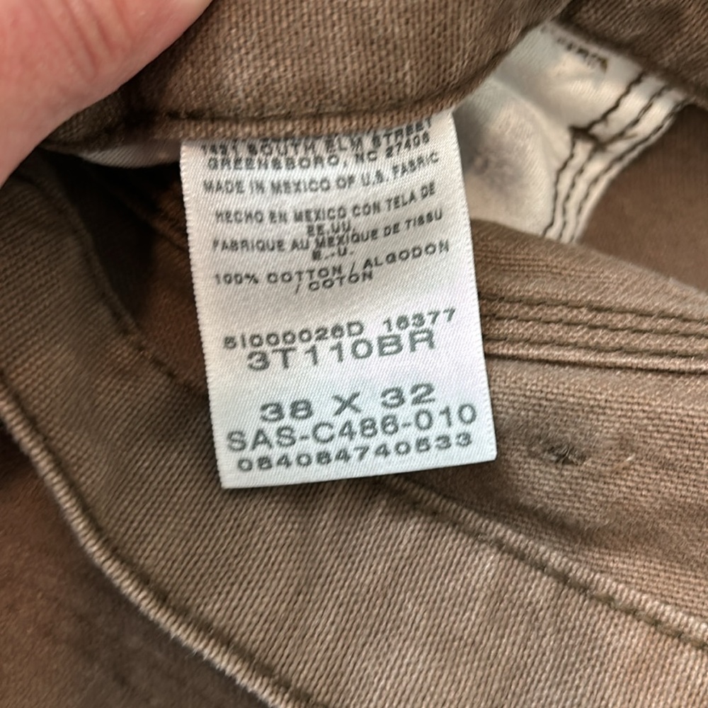 Men’s Brown Schmidt Jeans Size 38x32 - Picture 7 of 7